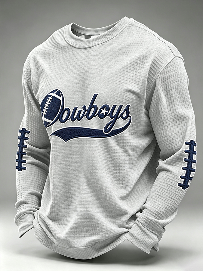 Men'S Retro Football Waffle T-Shirt