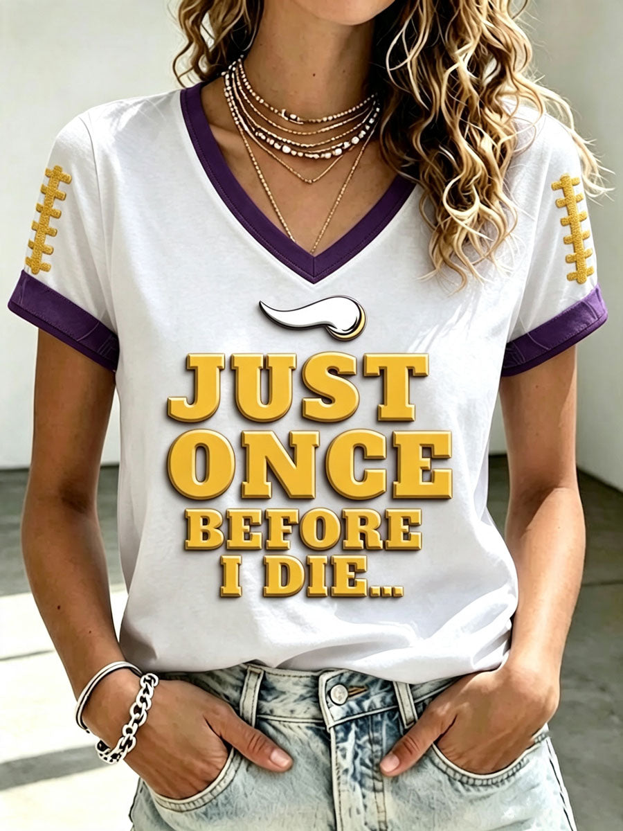 Women's Football Print Short-Sleeve T-Shirt