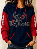 Women's Football Print Sweatshirt