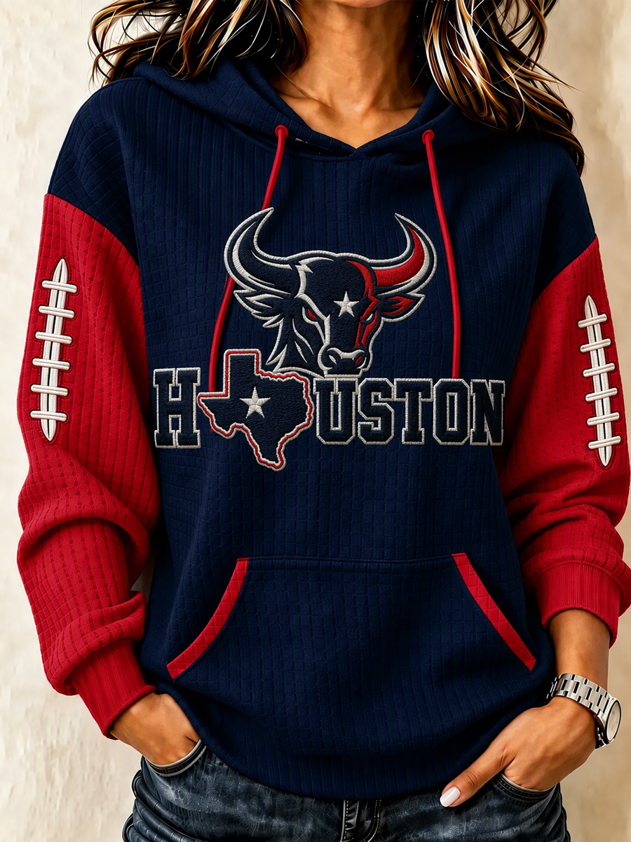 Women's Football Print Sweatshirt