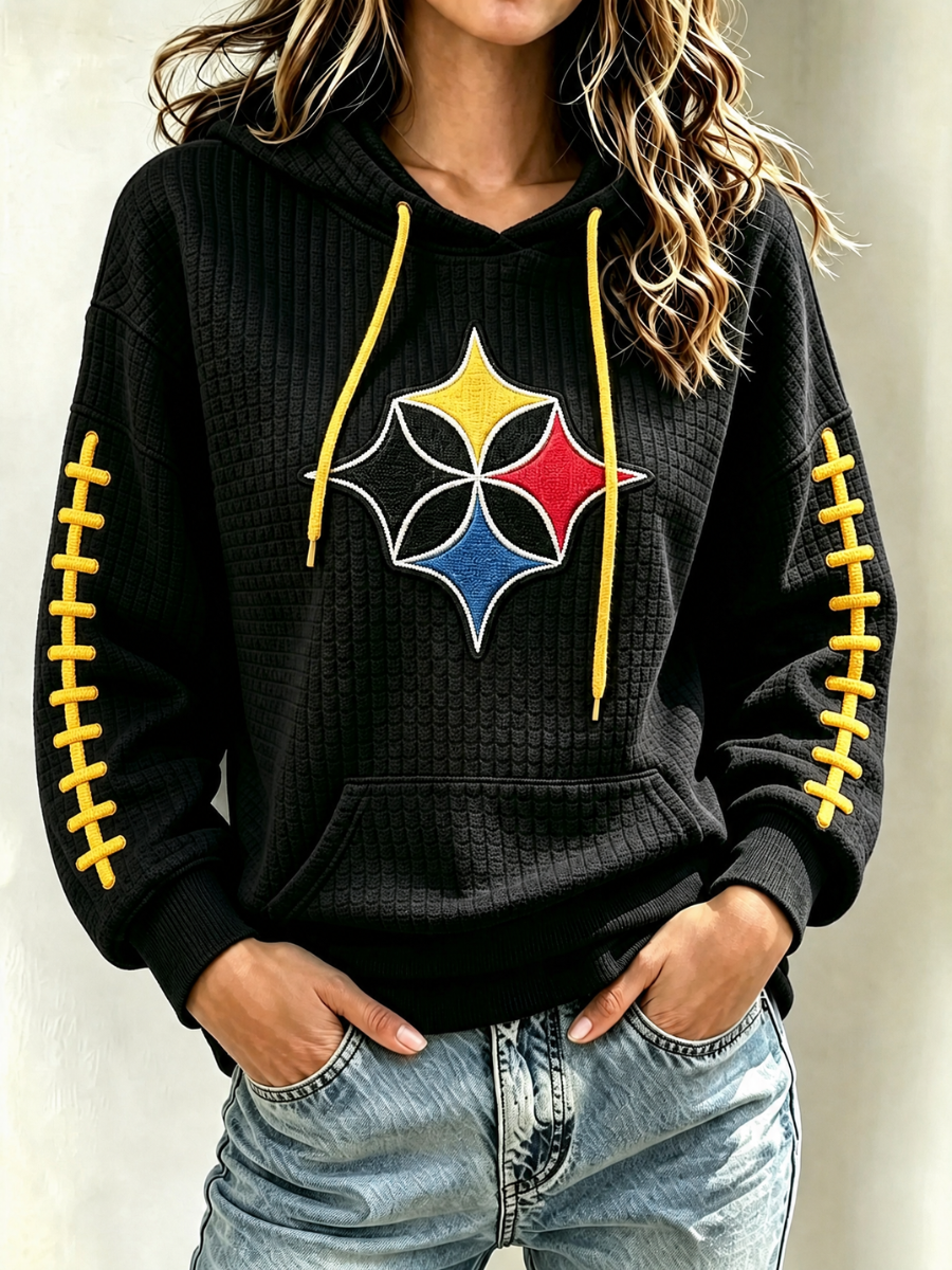 Women's Football Print Sweatshirt