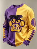 Men's Football Printed Waffle T-Shirt