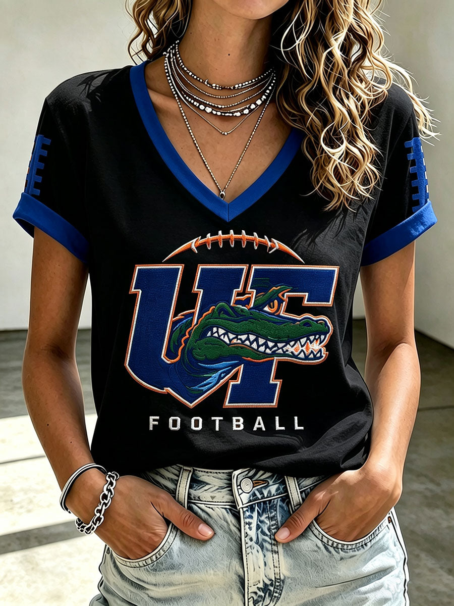 Women'S Football Print Short-Sleeve T-Shirt