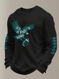 Men's Football print waffle T-shirt