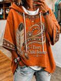 Women's Orange Shirt Day Printed Top