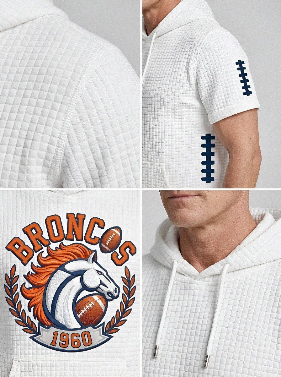 Men's Denver Broncos Football 1960 Horse Logo Printed T-shirt