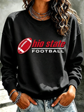 Ladies' Rugby Printed Round Neck T-Shirt