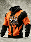 Men'S Football Printed Casual Hoodie