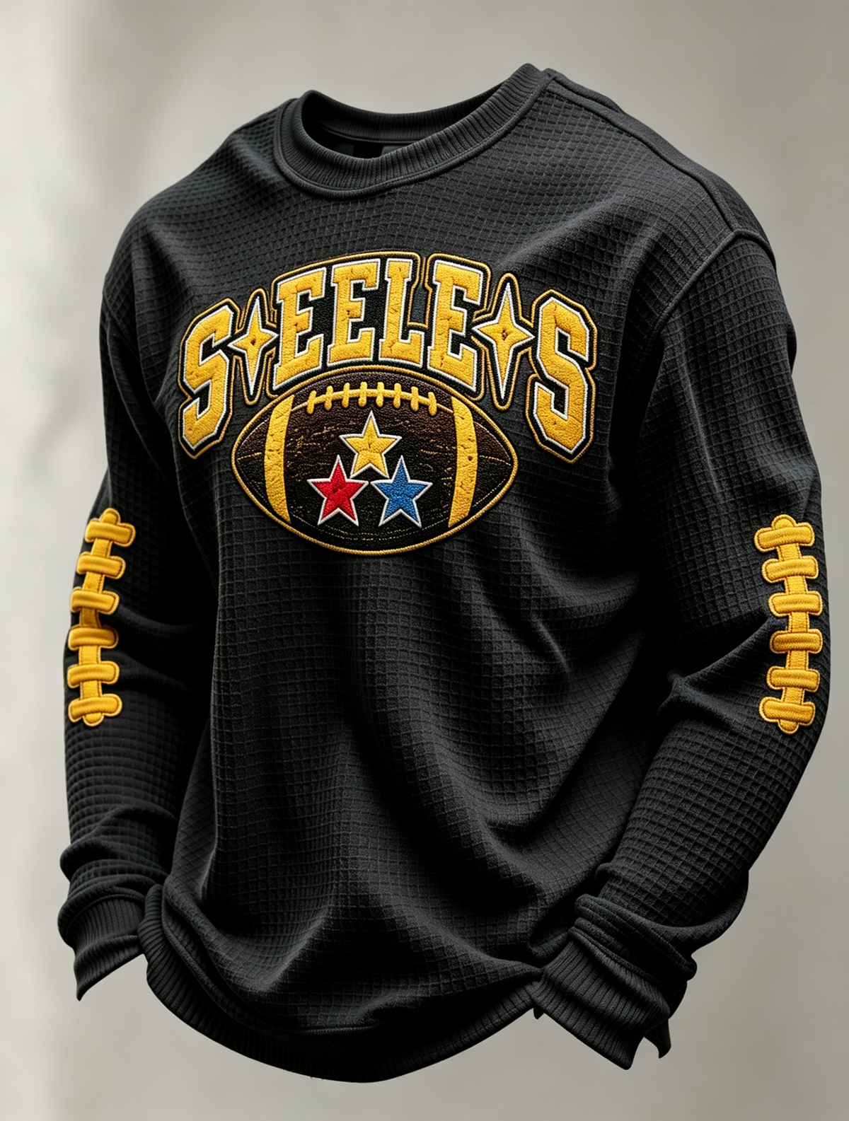 Men'S Football Printed Waffle T-Shirt