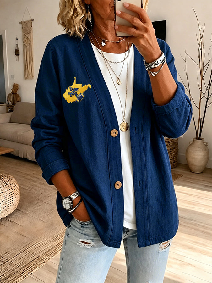 Women'S Football Fan Cardigan