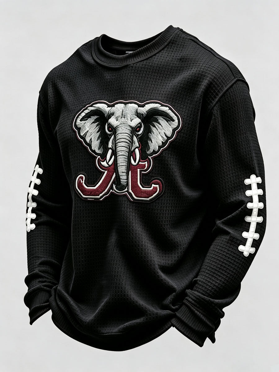 Men's Rugby Pattern Waffle T-shirt