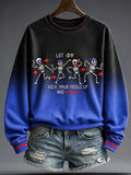 Women'S Football Lover Bulls BUF Art Printed Sweatshirt