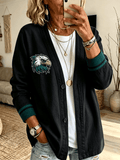 Women'S Casual Football Cardigan Top