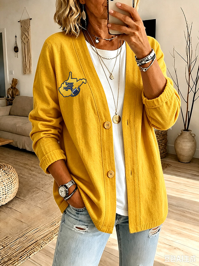 Women'S Football Fan Cardigan