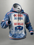 Men's American football hooded sweatshirt