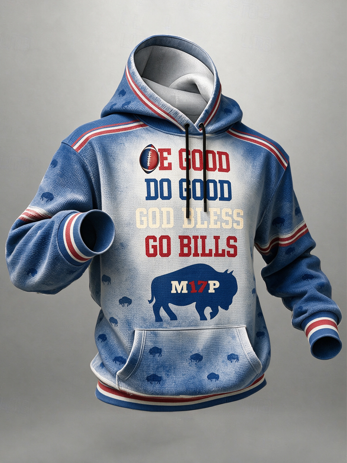 Men's American football hooded sweatshirt
