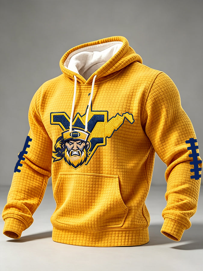 Men's Football Print Hooded Sweatshirt