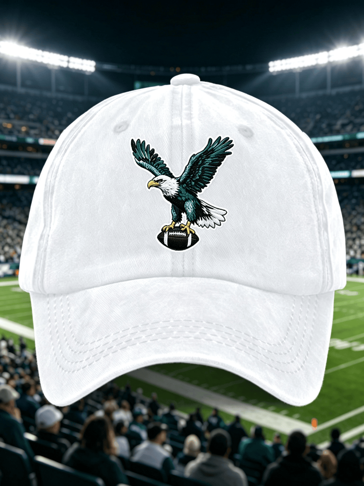 Neutral Casual Football Printed Hat