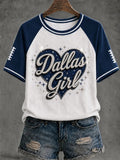 Women's Football Print Casual Short-Sleeved T-Shirt