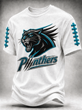 Men'S Rugby Printed Round Neck T-Shirt