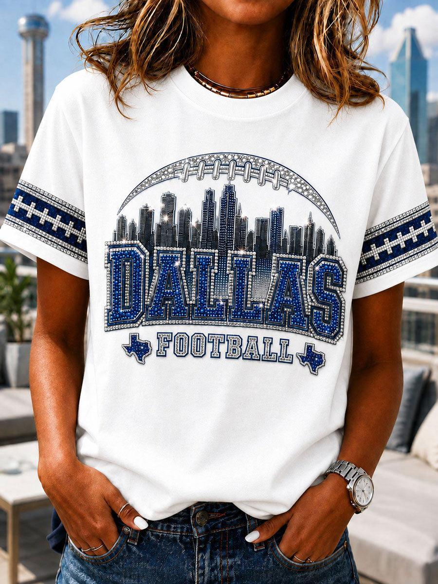 Women's Football Print T-shirt