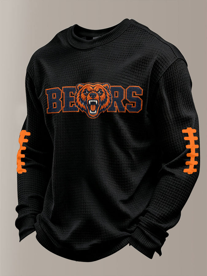 Men'S Football Printed Waffle T-Shirt