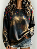 Women's Football Printed Casual Sweatshirt