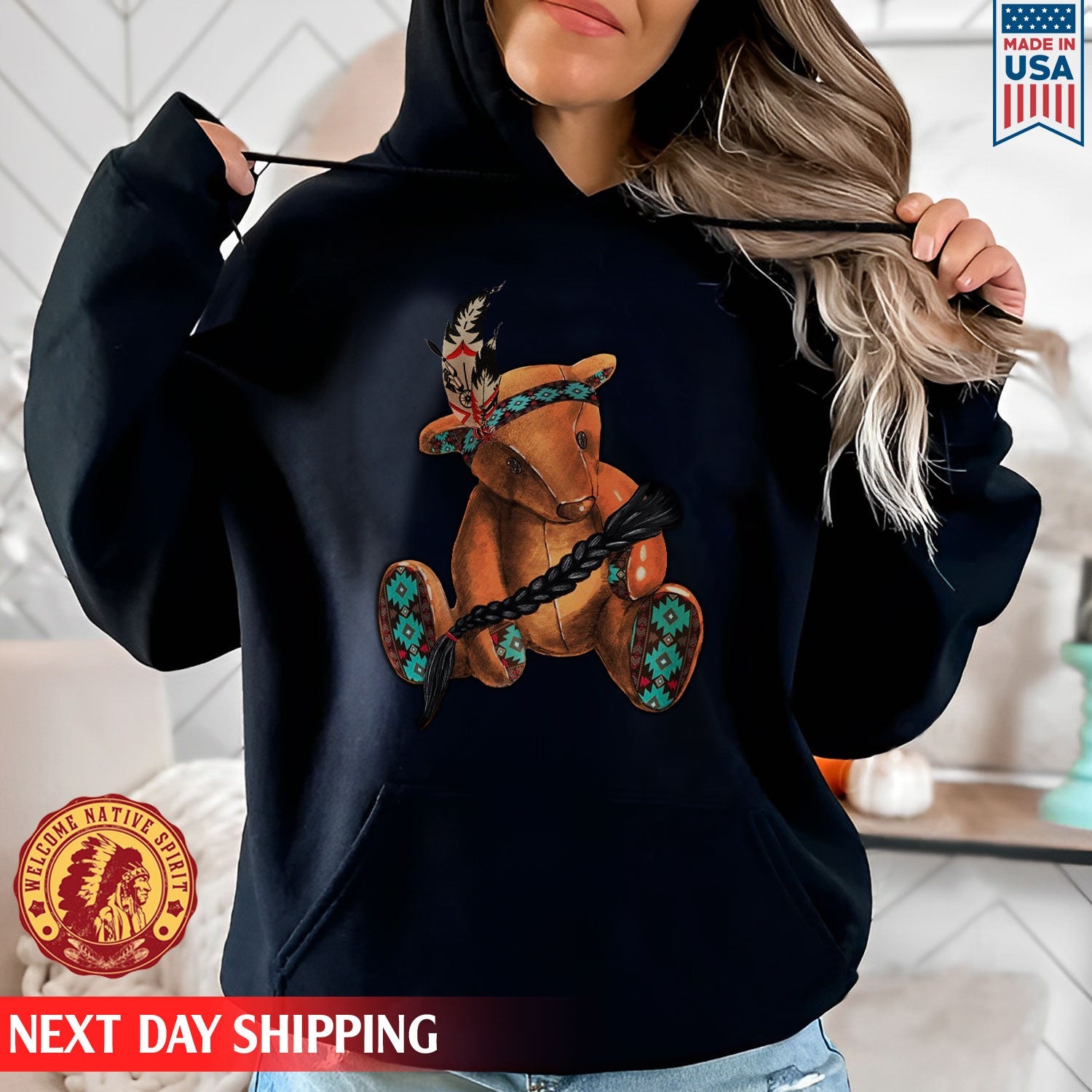 Every Child Matters Orange Bear Indigenous Unisex T-shirt/Hoodie/Sweatshirt