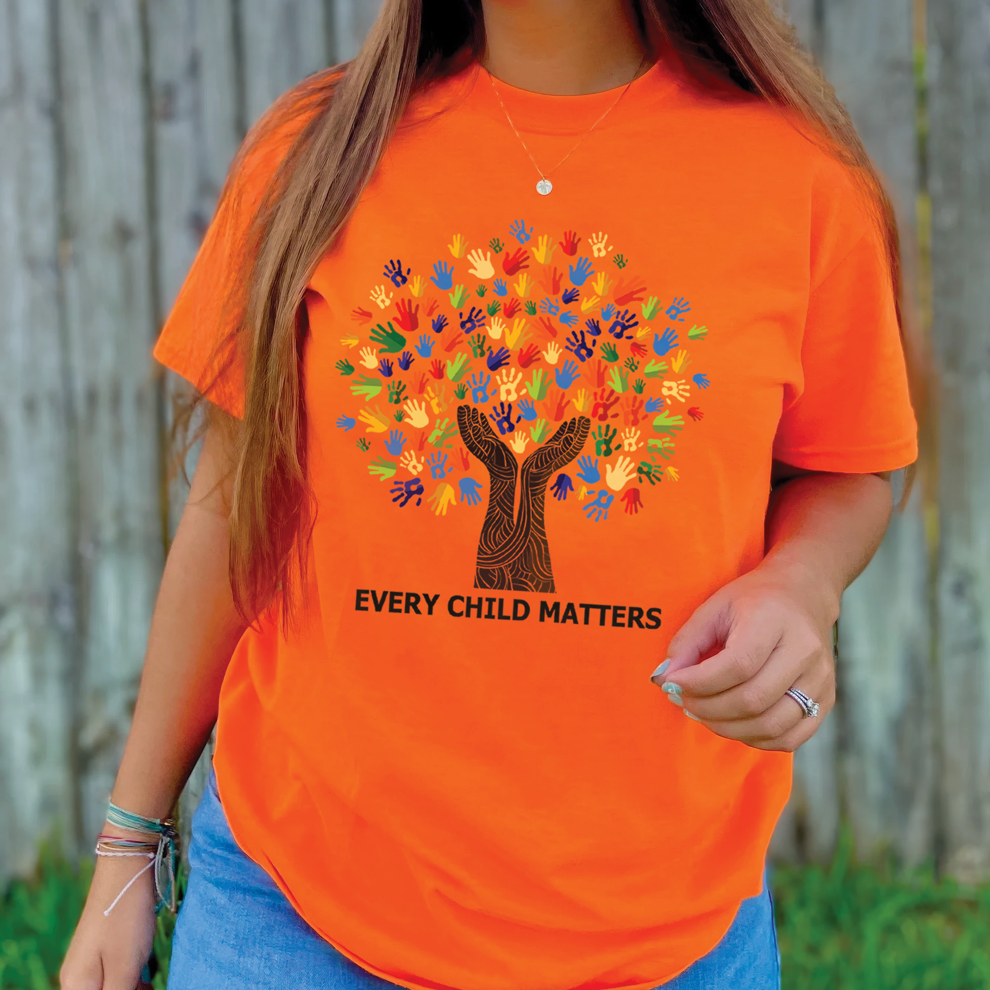 Tree of Life, Handprints of Unity and Strength - For Every Child Matters Unisex T-shirt/Hoodie/Sweatshirt 170
