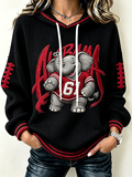 Women'S Football Print Sweatshirt