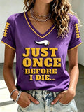 Women's Football Print Short-Sleeve T-Shirt