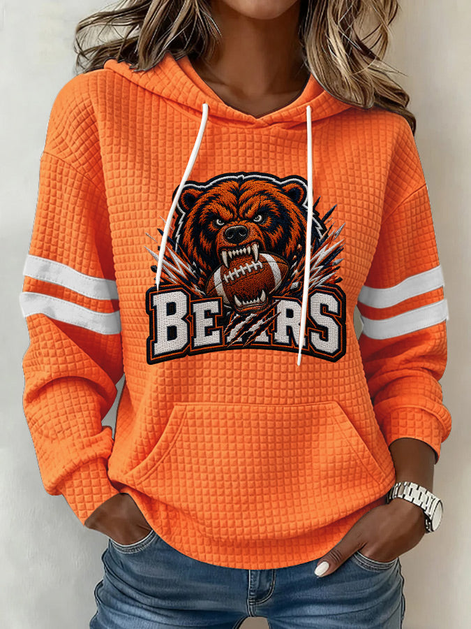 Women'S Football Fans Print Sweatshirt