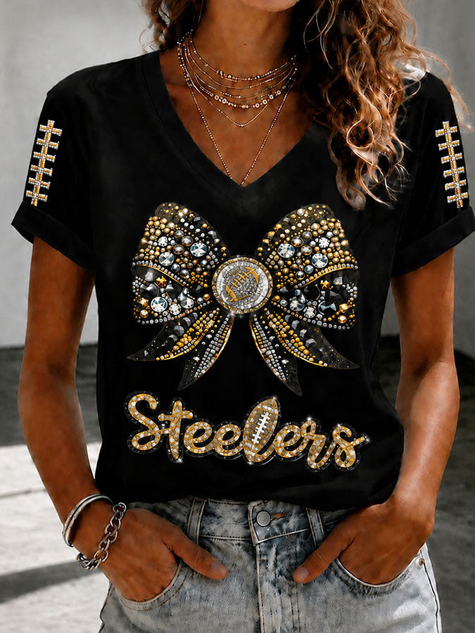 Women's Football Printed Casual Sweatshirt