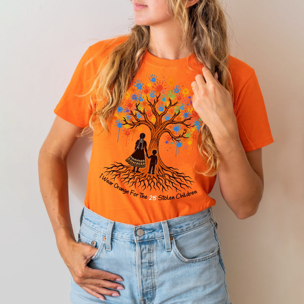 Remember the 215 Orange Shirt – Every Child Matters Indigenous Memorial Unisex T-shirt/Hoodie/Sweatshirt