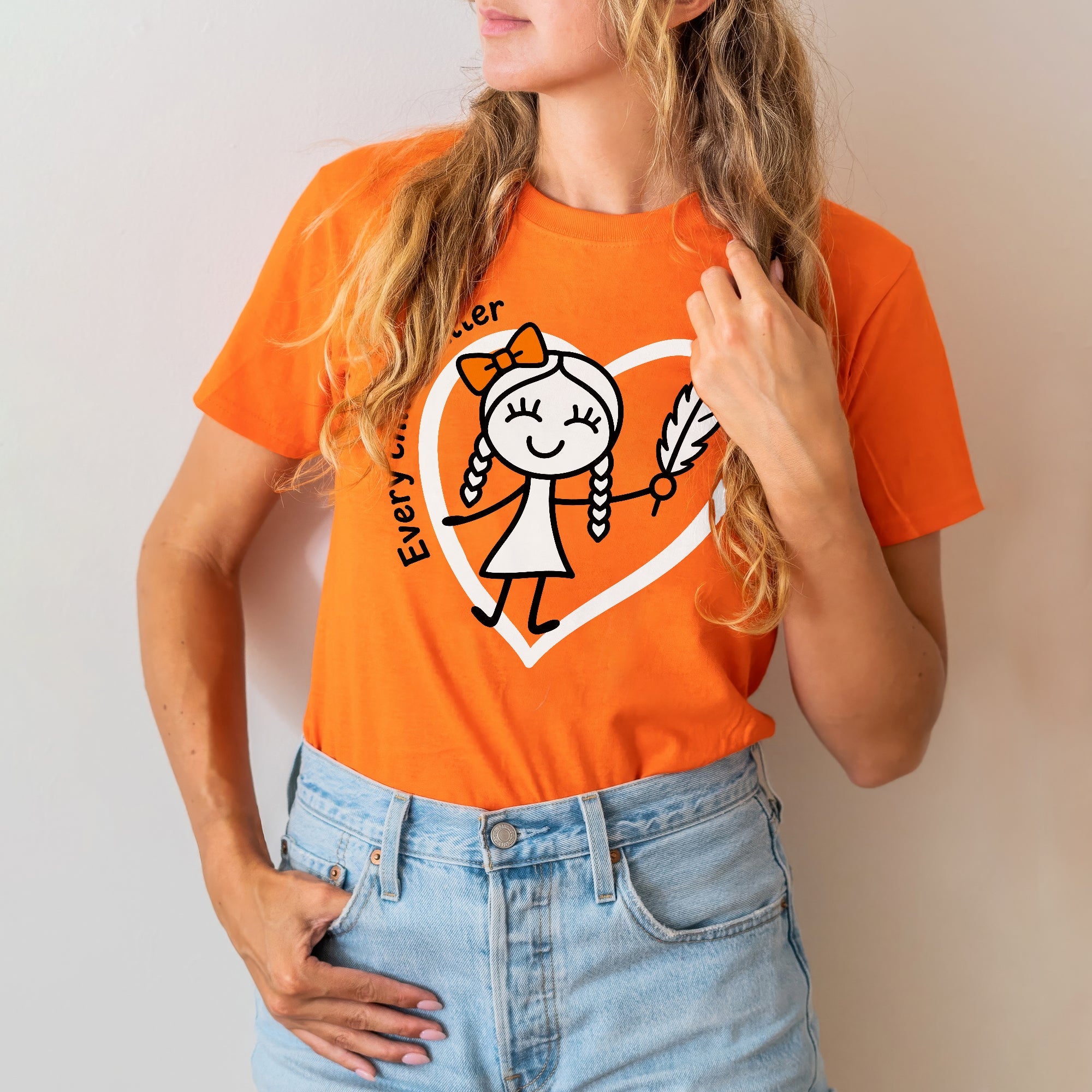 Every Child Matters Orange Shirt Day – Indigenous Child & Feather Awareness Unisex T-shirt/Hoodie/Sweatshirt
