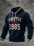 Men's Football Gameday Gift For Football Fans Checkered Cotton Hoodie