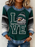 Women's American Football Waffle Sweatshirt