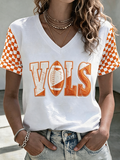 Women'S Football Print Short-Sleeve T-Shirt