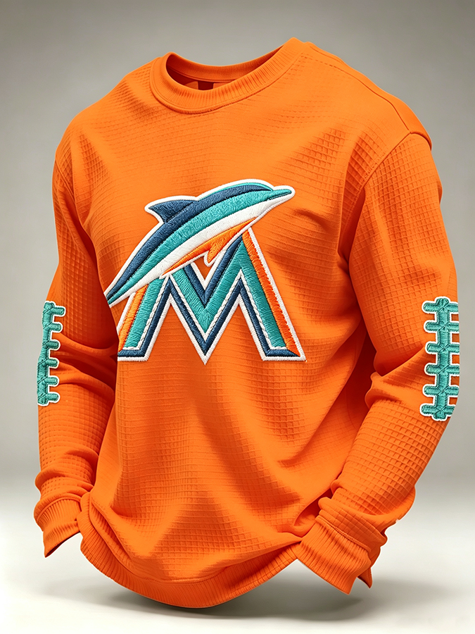 Men'S Retro Football Waffle T-Shirt