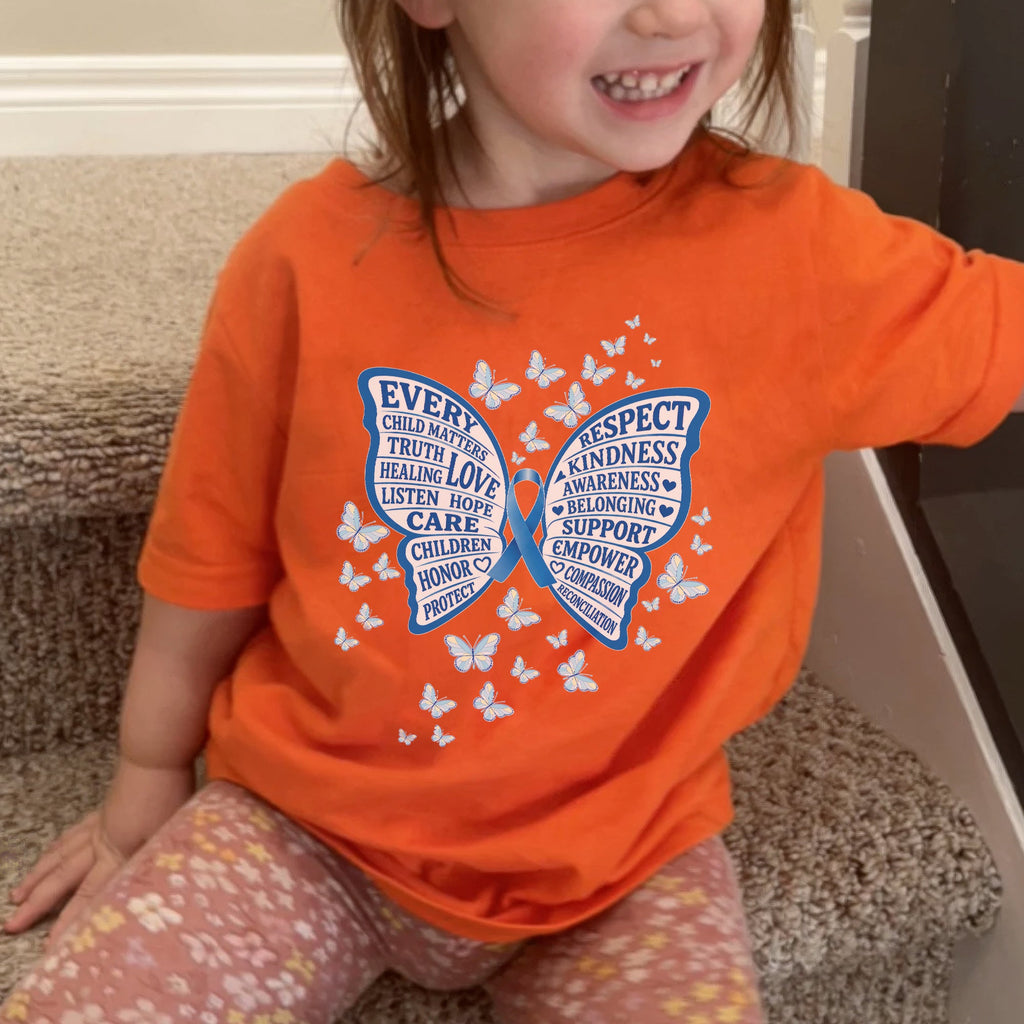 Every Child Matters Orange Shirt – Butterfly Truth Healing Awareness Unisex T-shirt/Hoodie/Sweatshirt