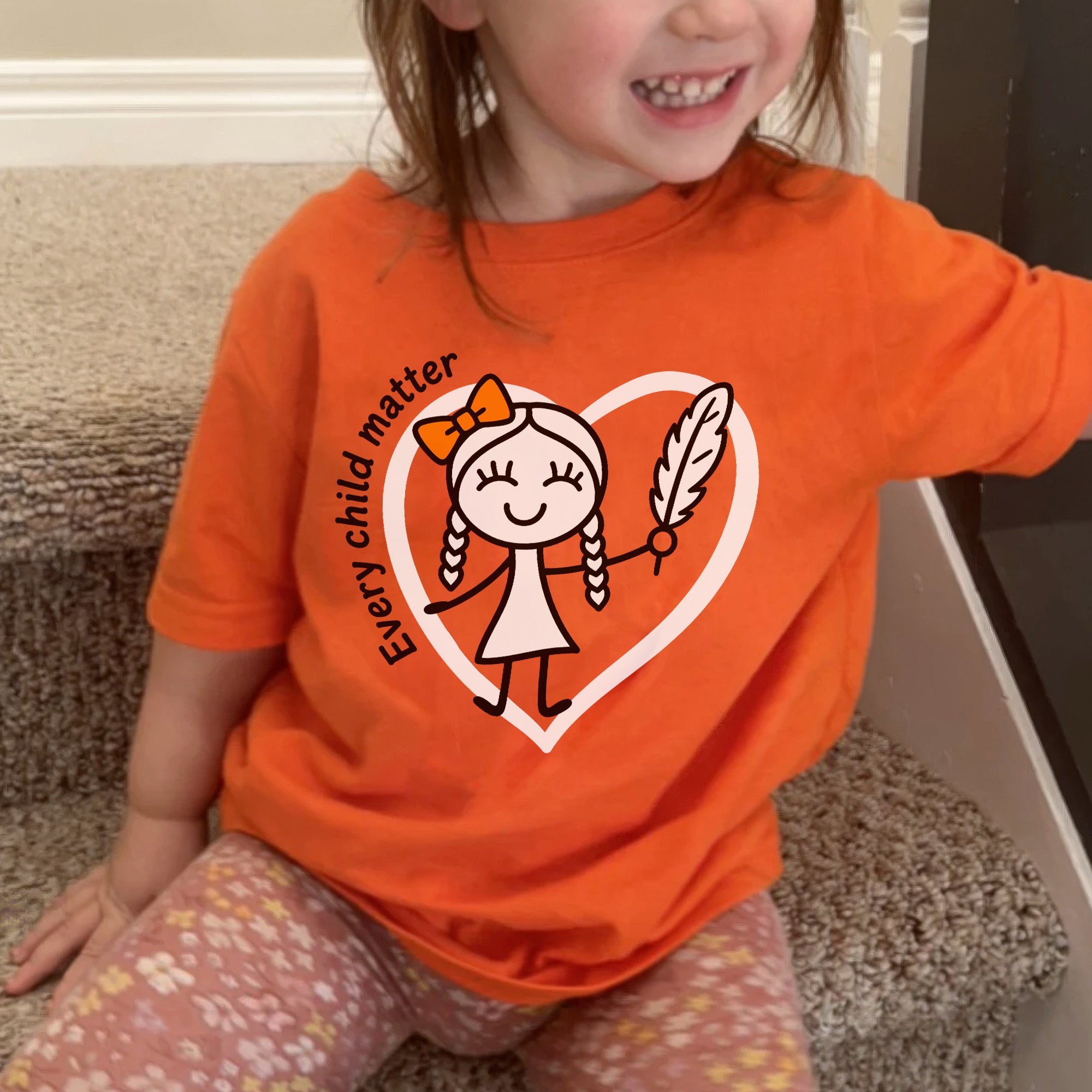 Every Child Matters Orange Shirt Day – Indigenous Child & Feather Awareness Unisex T-shirt/Hoodie/Sweatshirt