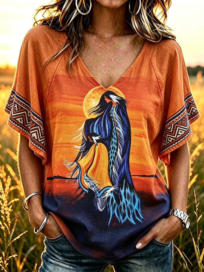 Women's Orange Shirt Day  Printing  T-shirt