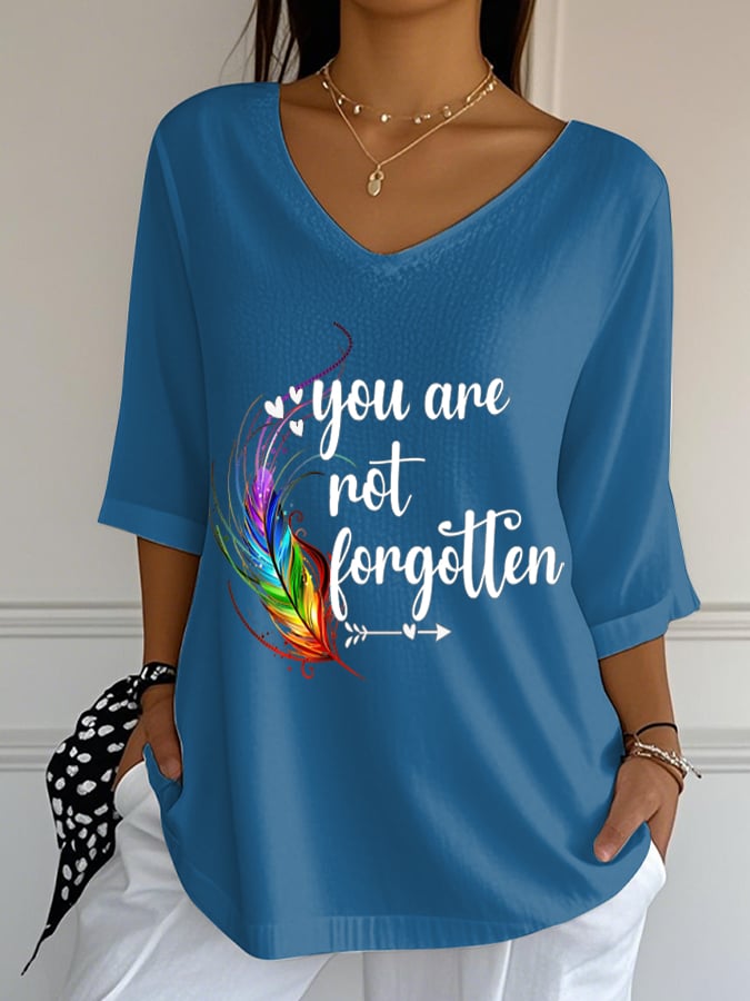 Women's Orange Shirt Day Printed T-Shirt