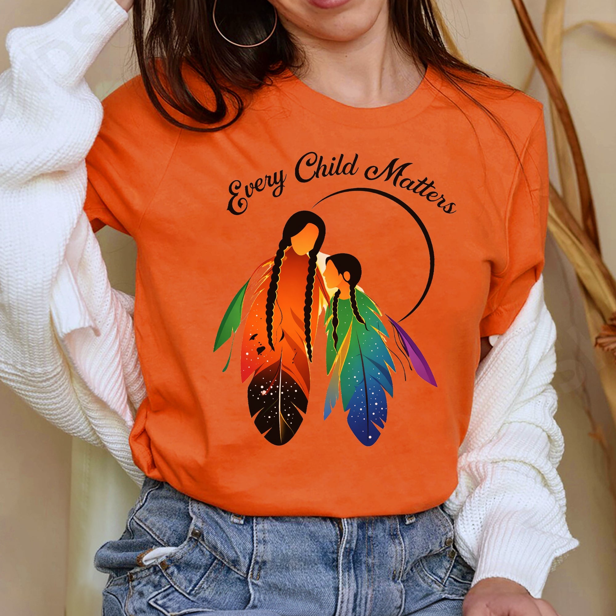 Every Child Matters Moonlit Mother & Child Unisex T-shirt/Hoodie/Sweatshirt