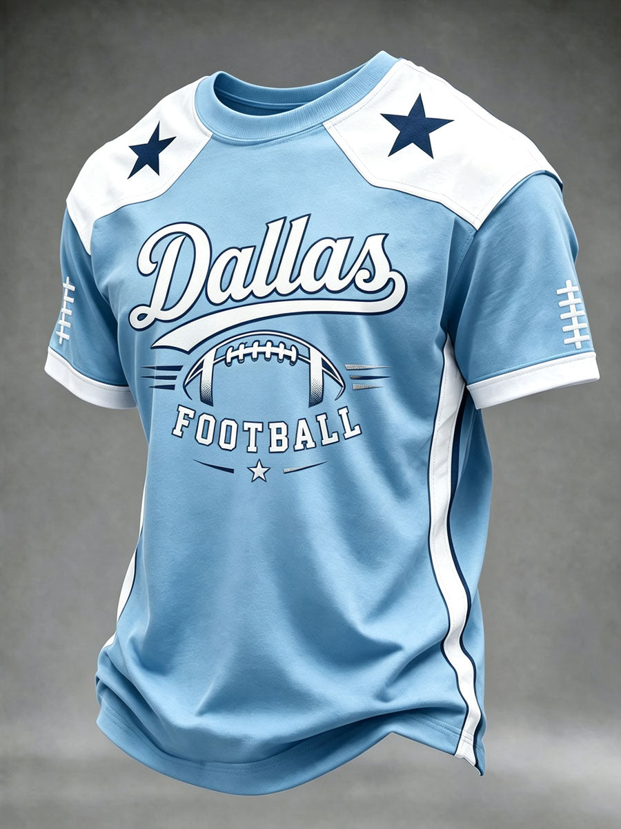 Men's Football Game Day Printed T-shirt