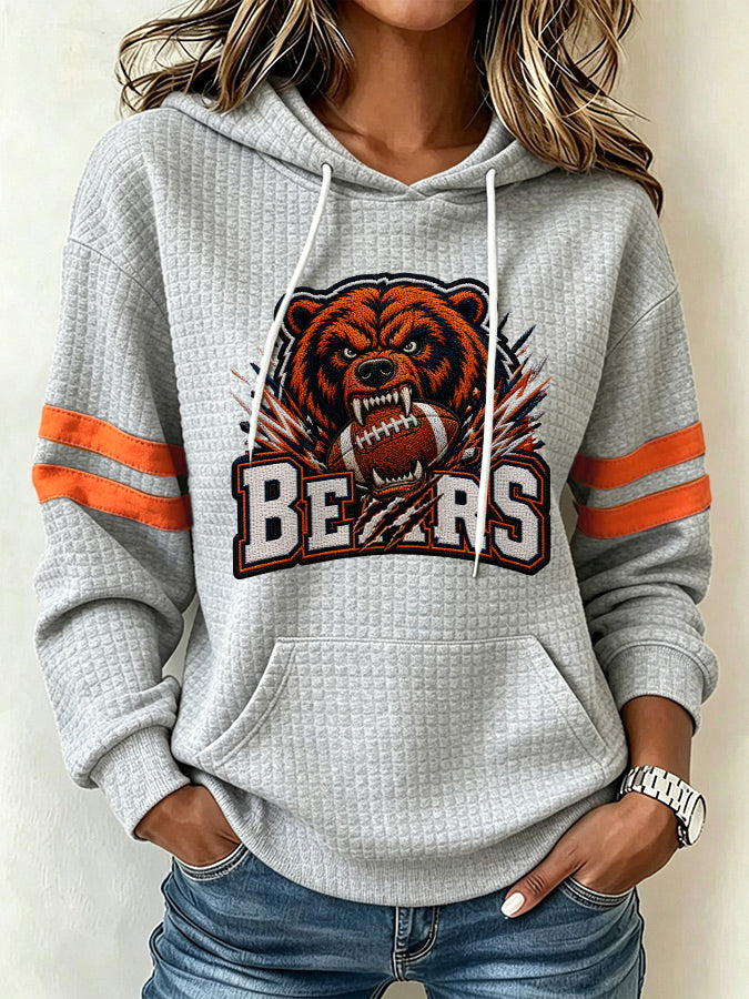 Women'S Football Fans Print Sweatshirt
