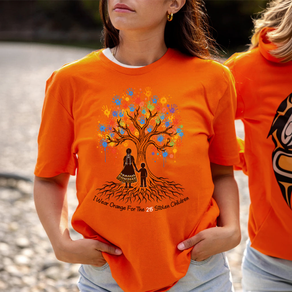 Remember the 215 Orange Shirt – Every Child Matters Indigenous Memorial Unisex T-shirt/Hoodie/Sweatshirt