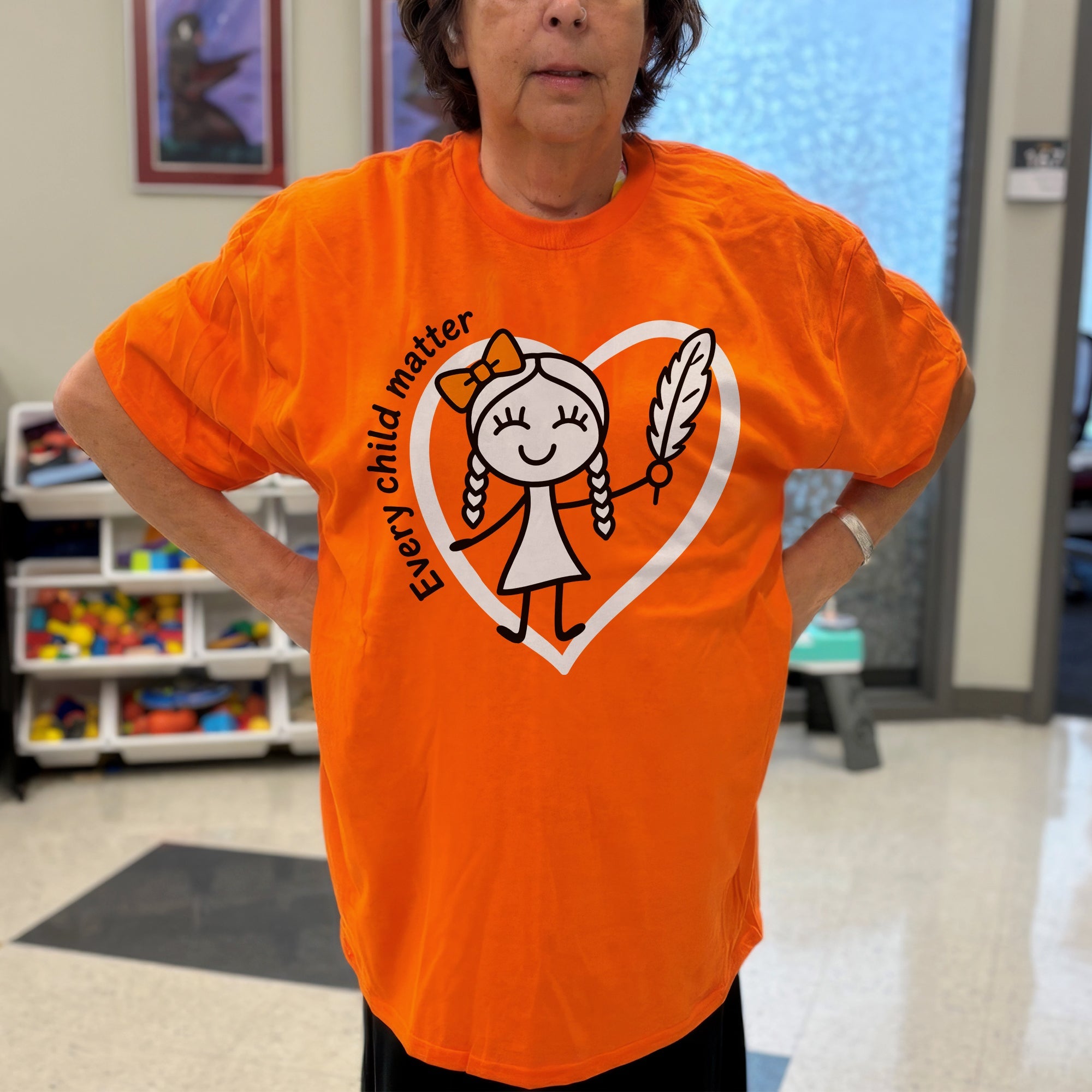 Every Child Matters Orange Shirt Day – Indigenous Child & Feather Awareness Unisex T-shirt/Hoodie/Sweatshirt