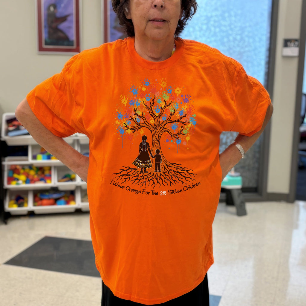 Remember the 215 Orange Shirt – Every Child Matters Indigenous Memorial Unisex T-shirt/Hoodie/Sweatshirt