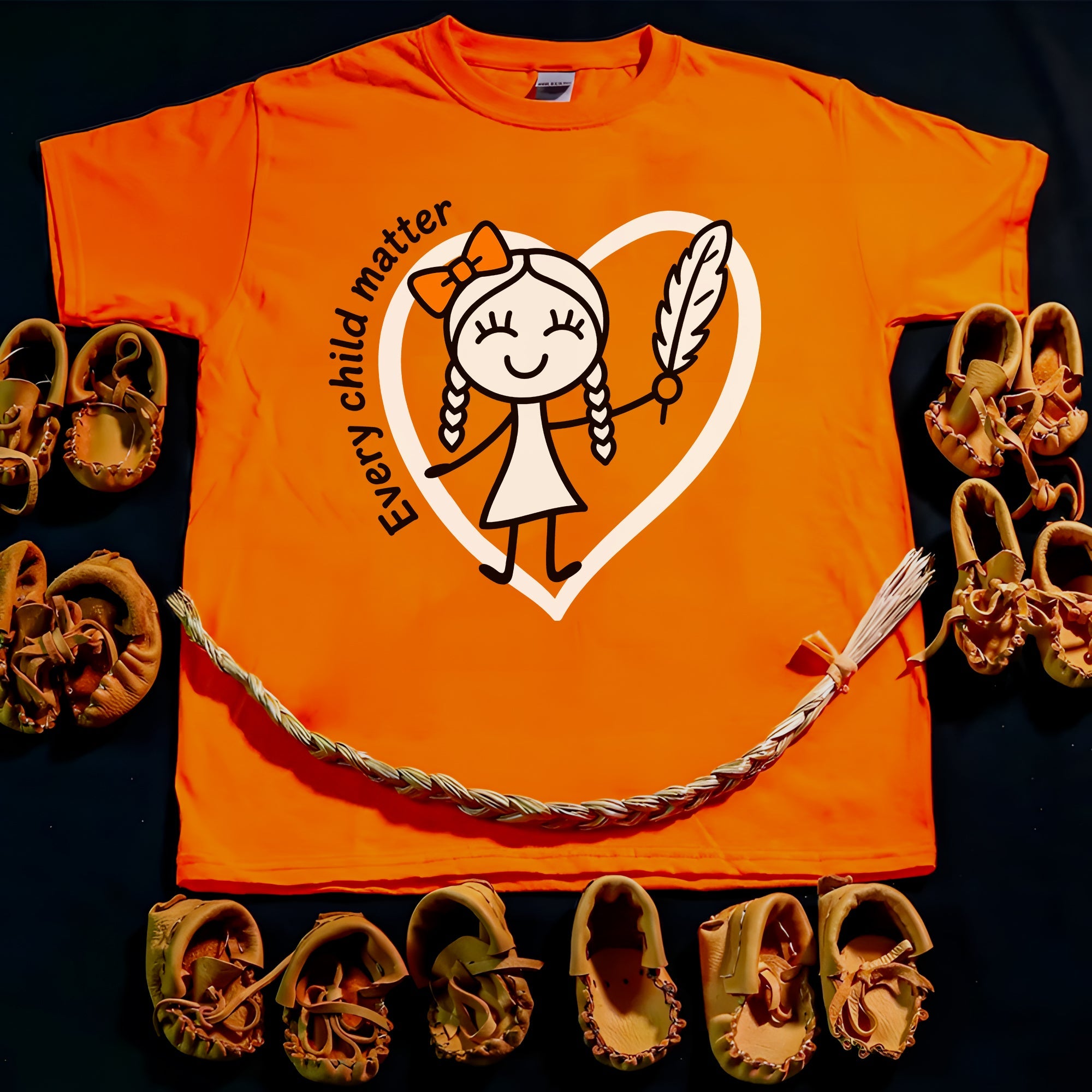 Every Child Matters Orange Shirt Day – Indigenous Child & Feather Awareness Unisex T-shirt/Hoodie/Sweatshirt